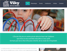 Tablet Screenshot of guarderiaviky.com